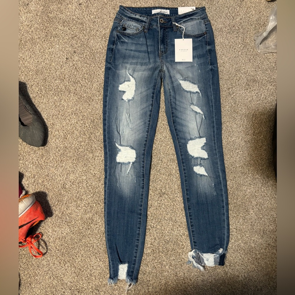 KanCan distressed skinny jeans